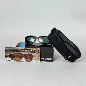 Cocoons Flex2Fit StreamLine Polarized Sunglasses In Burgundy/Gray Arms